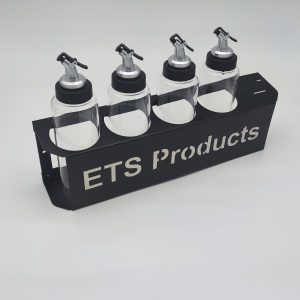 ETS Aluminiumhalter mit 400ml Glasflaschen und Ausguss