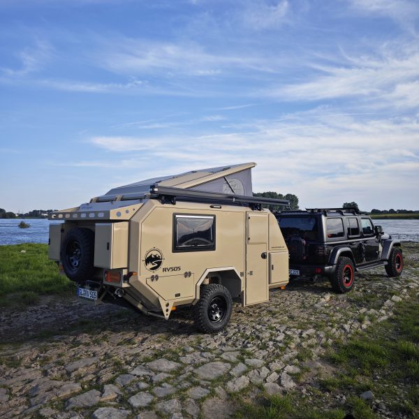 ETS Off Road Camper Trailer RV505 / Wohnwagen / Wohnanhänger / Farbe: sand ETS Off Road Camper Trailer RV505 / Wohnwagen / Wohnanhänger / Farbe: sand