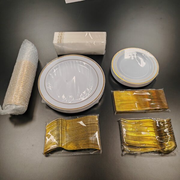 Partygeschirr 175-teilig, wiederverwendbar Partygeschirr 175-teilig, wiederverwendbar